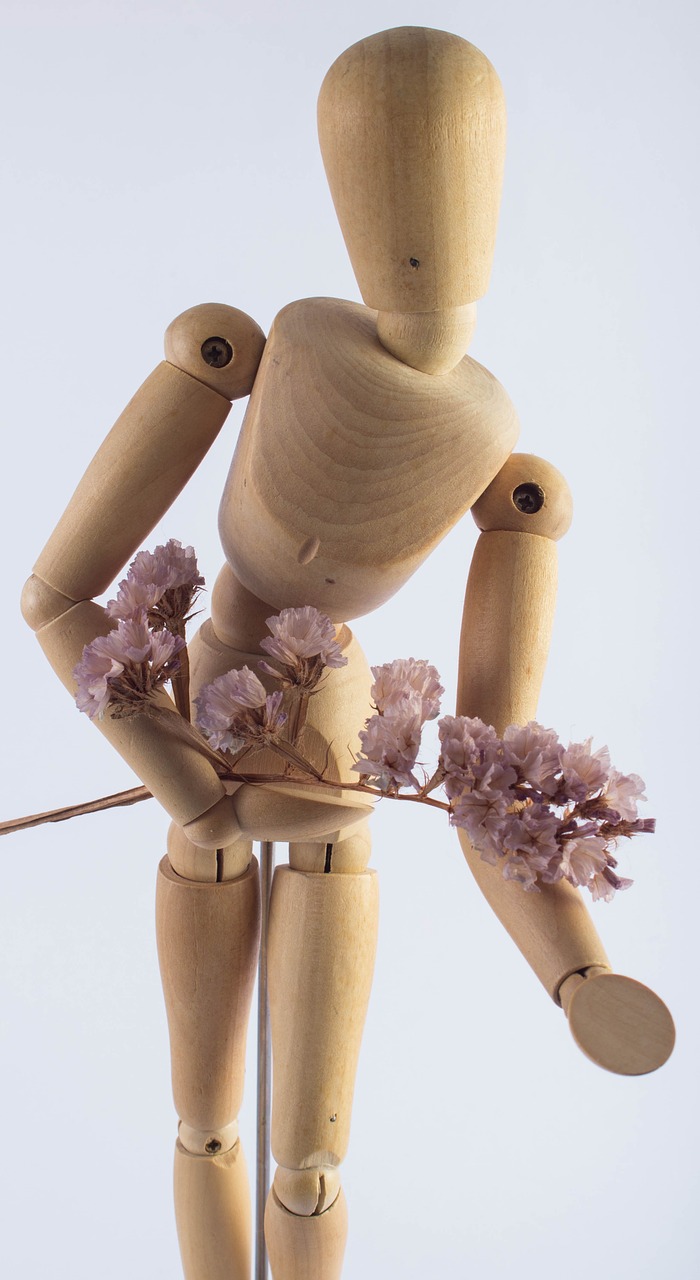 wood wood doll flower free photo