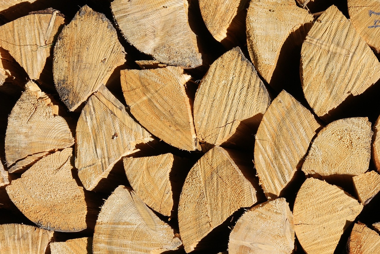 wood stack firewood free photo