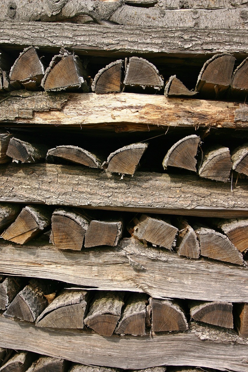 wood holzstapel stack free photo