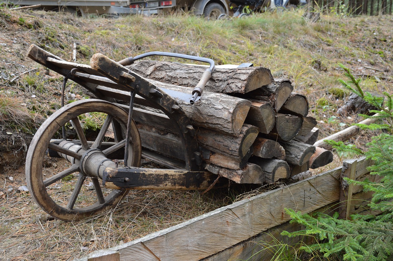wood history wheelbarrow free photo