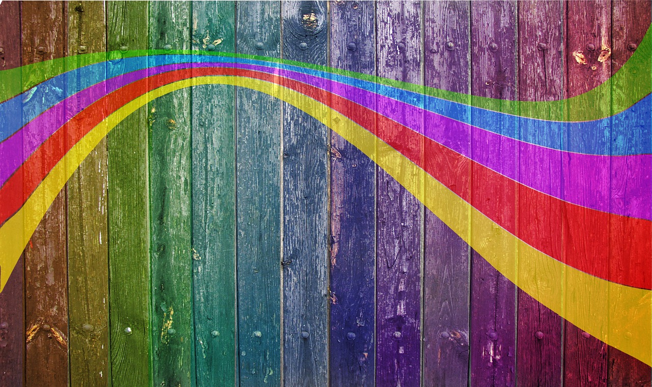 wood rainbow old free photo