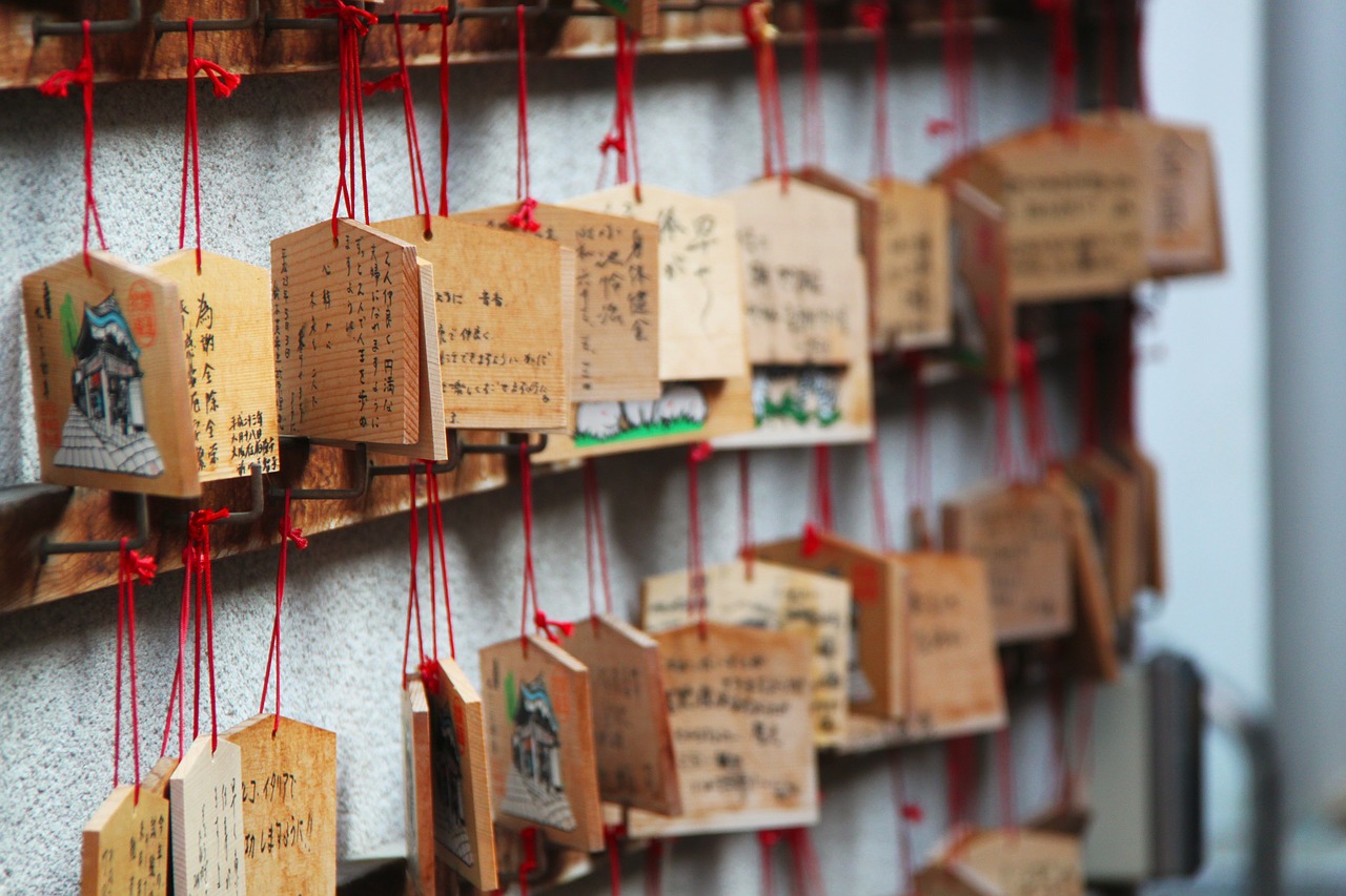 wood messages japanese shrine free photo