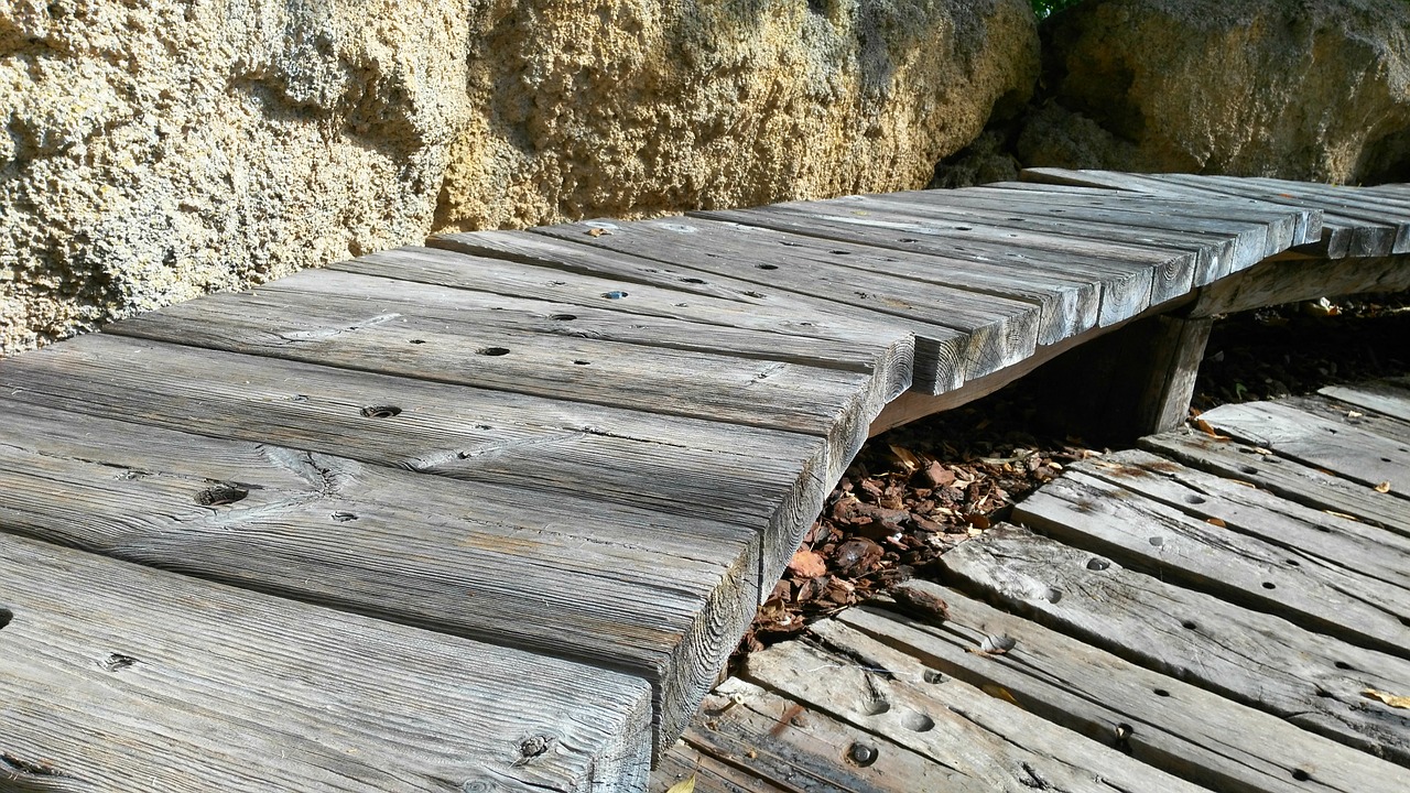 wood bench wooden free photo