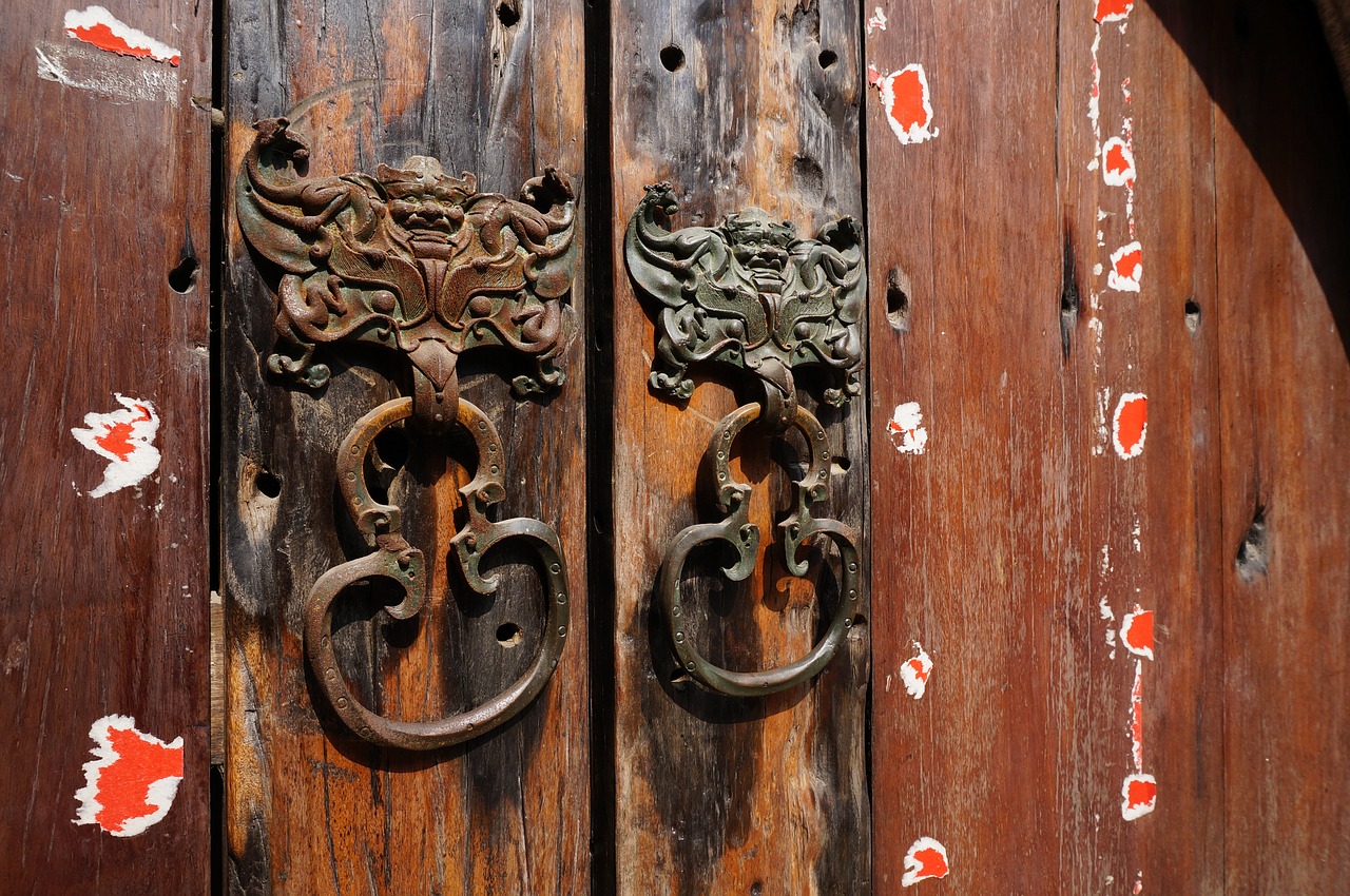 wood wooden entrance free photo