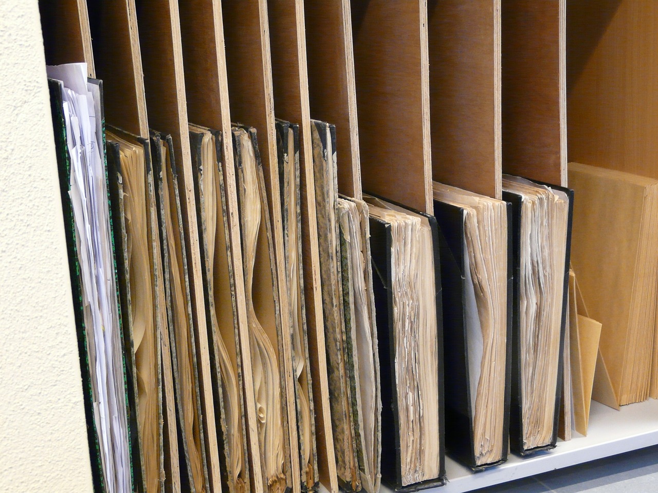 wood shelf library free photo