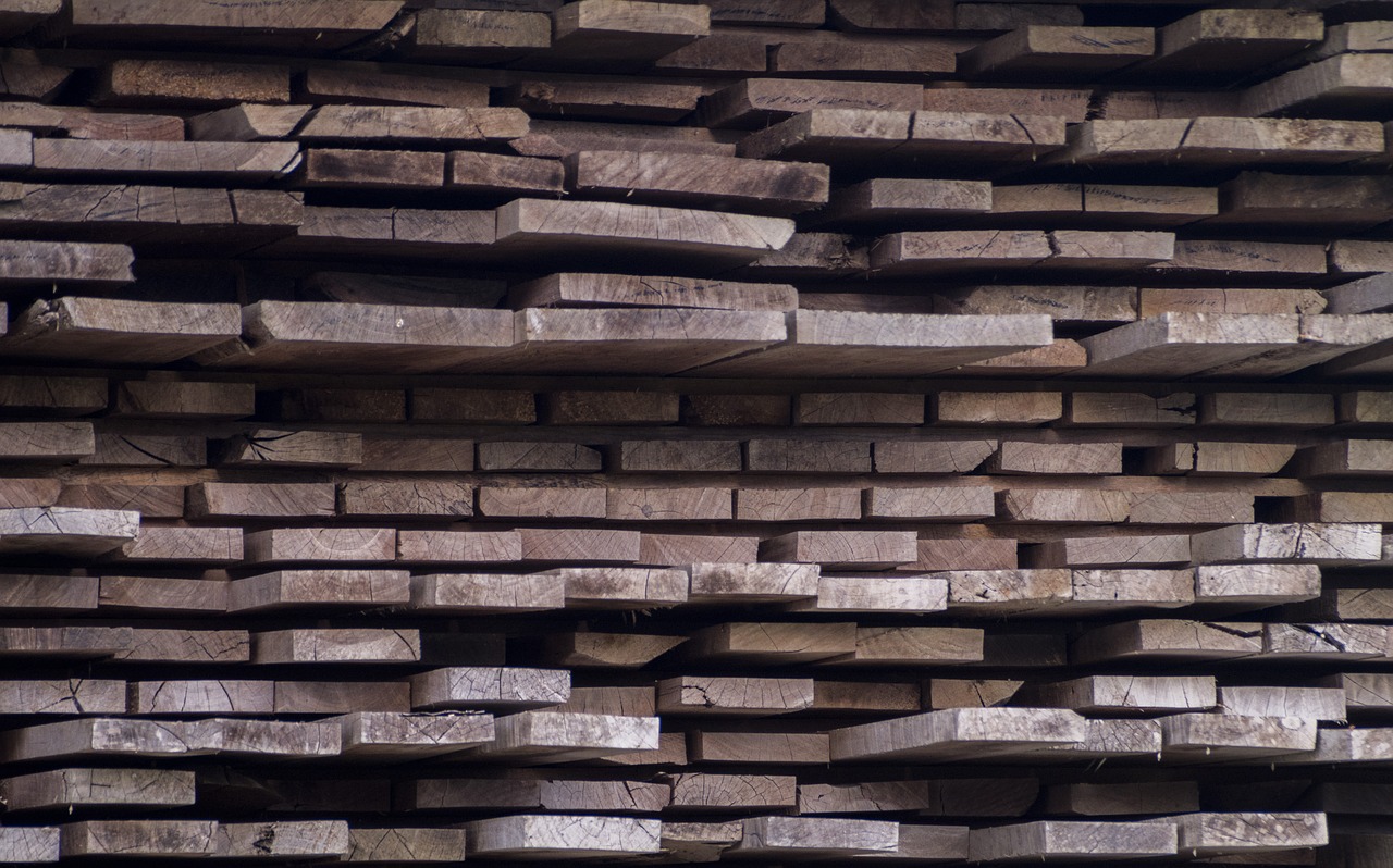 wood  pile  brown free photo