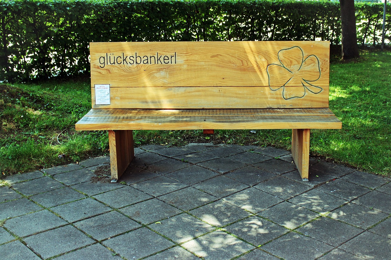 wood bank bench free photo