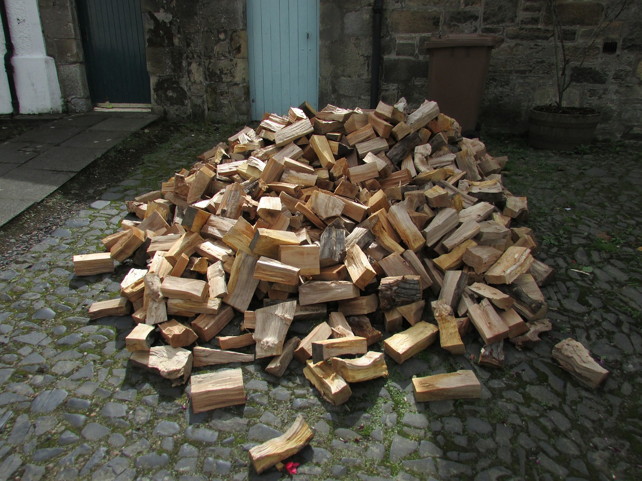 wood woodpile firewood free photo