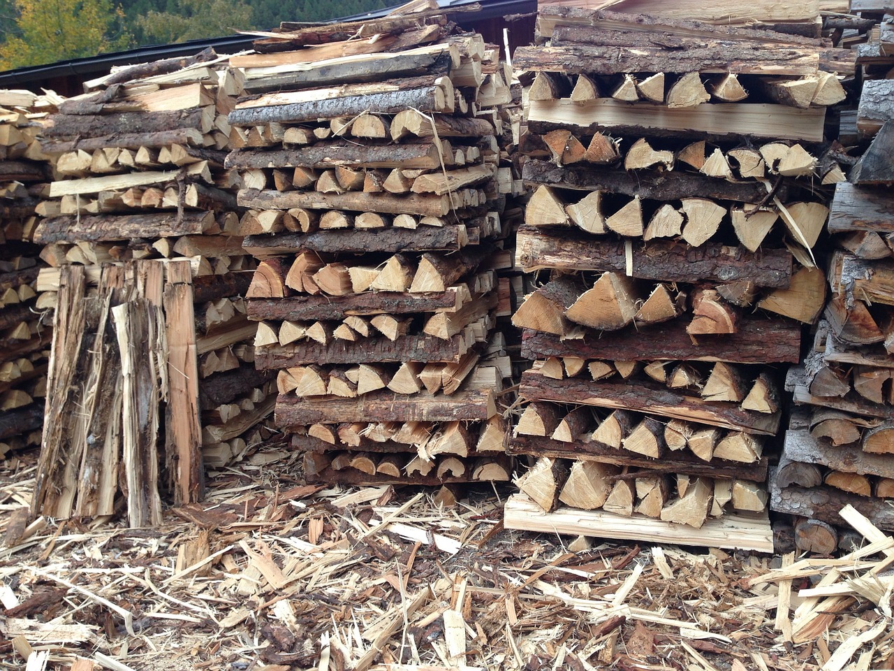 wood stock holzstapel free photo