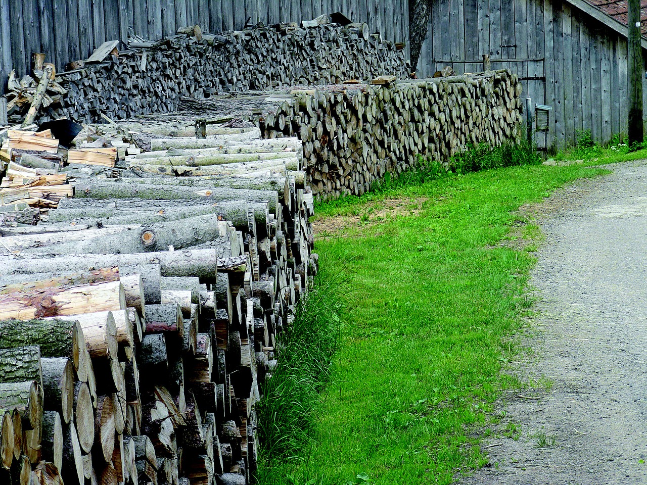 wood bavaria pile of wood free photo