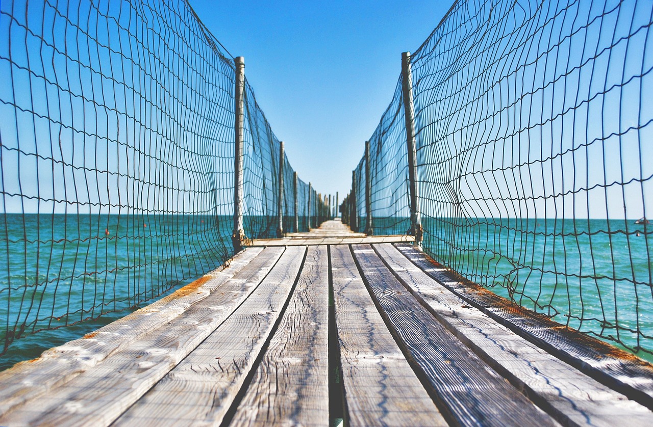 wood bridge planks free photo