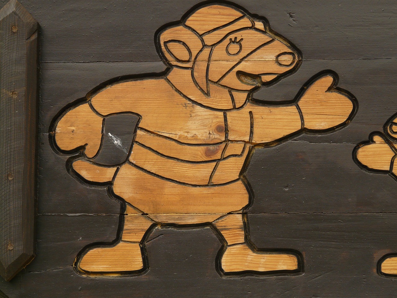 wood figure mouse free photo