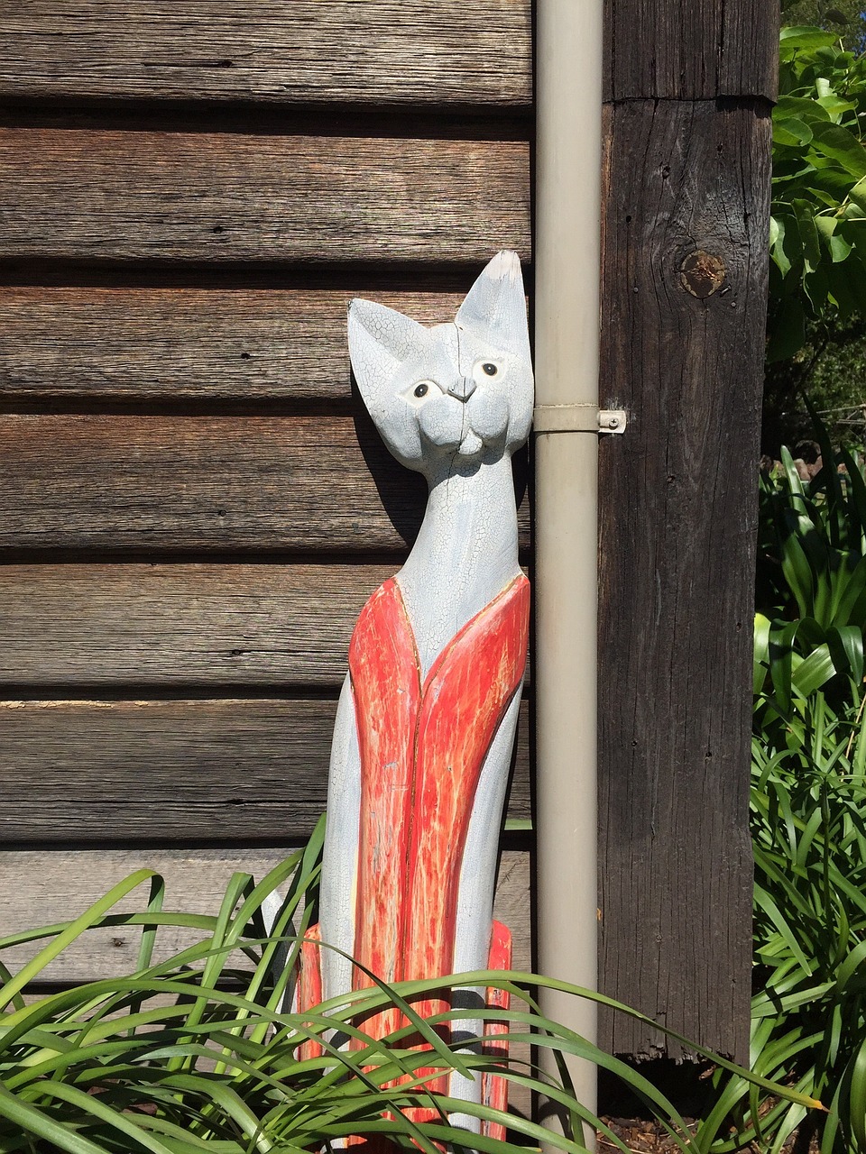 wood cat wooden cat free photo