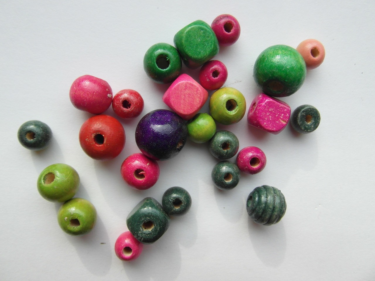wood beads colorful color free photo