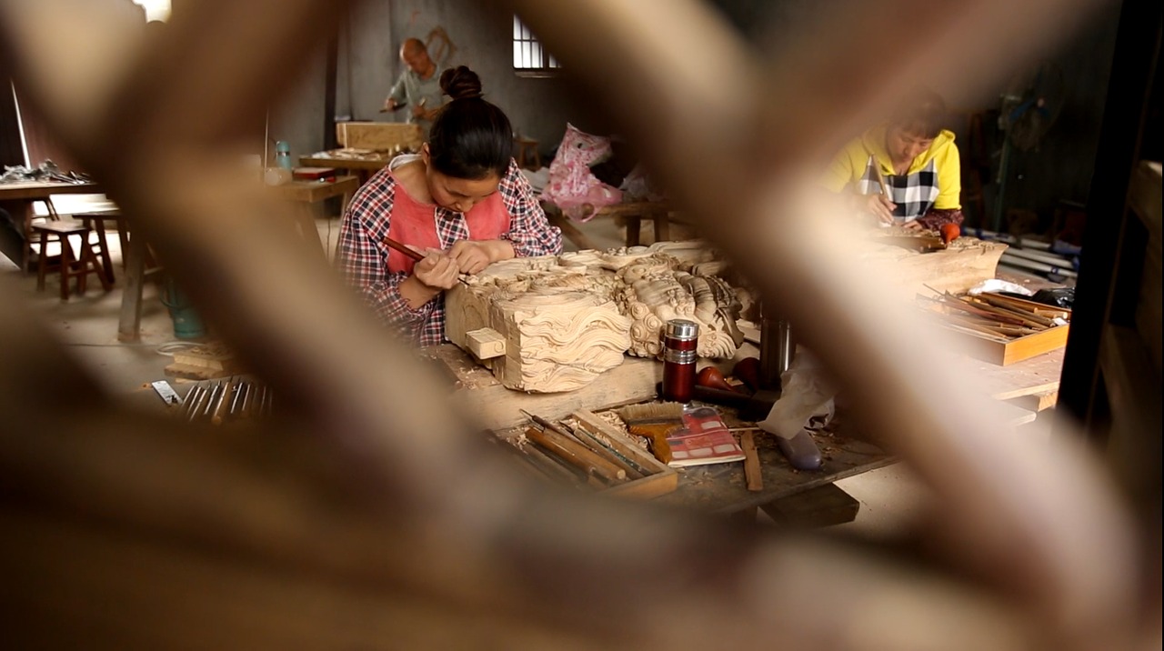 wood carving zhejiang dongyang free photo