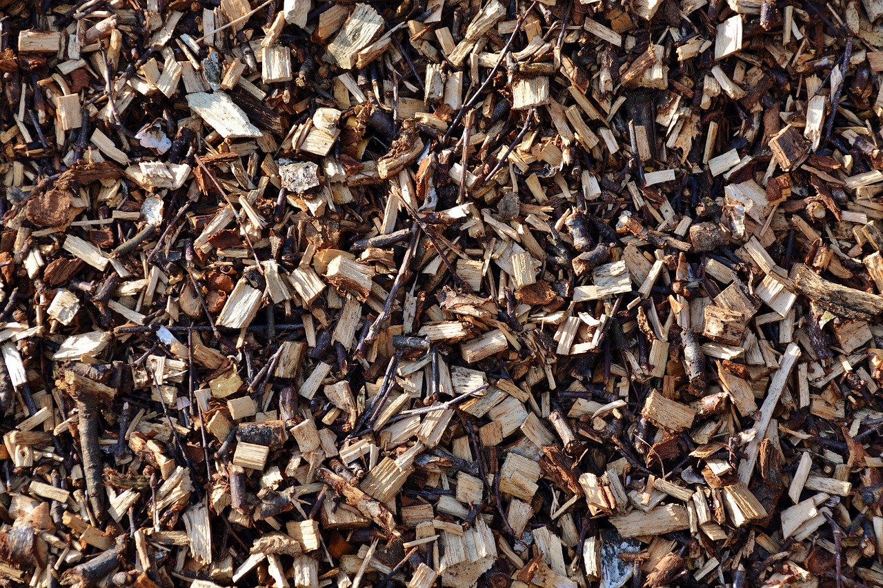 wood chips firewood horticulture free photo