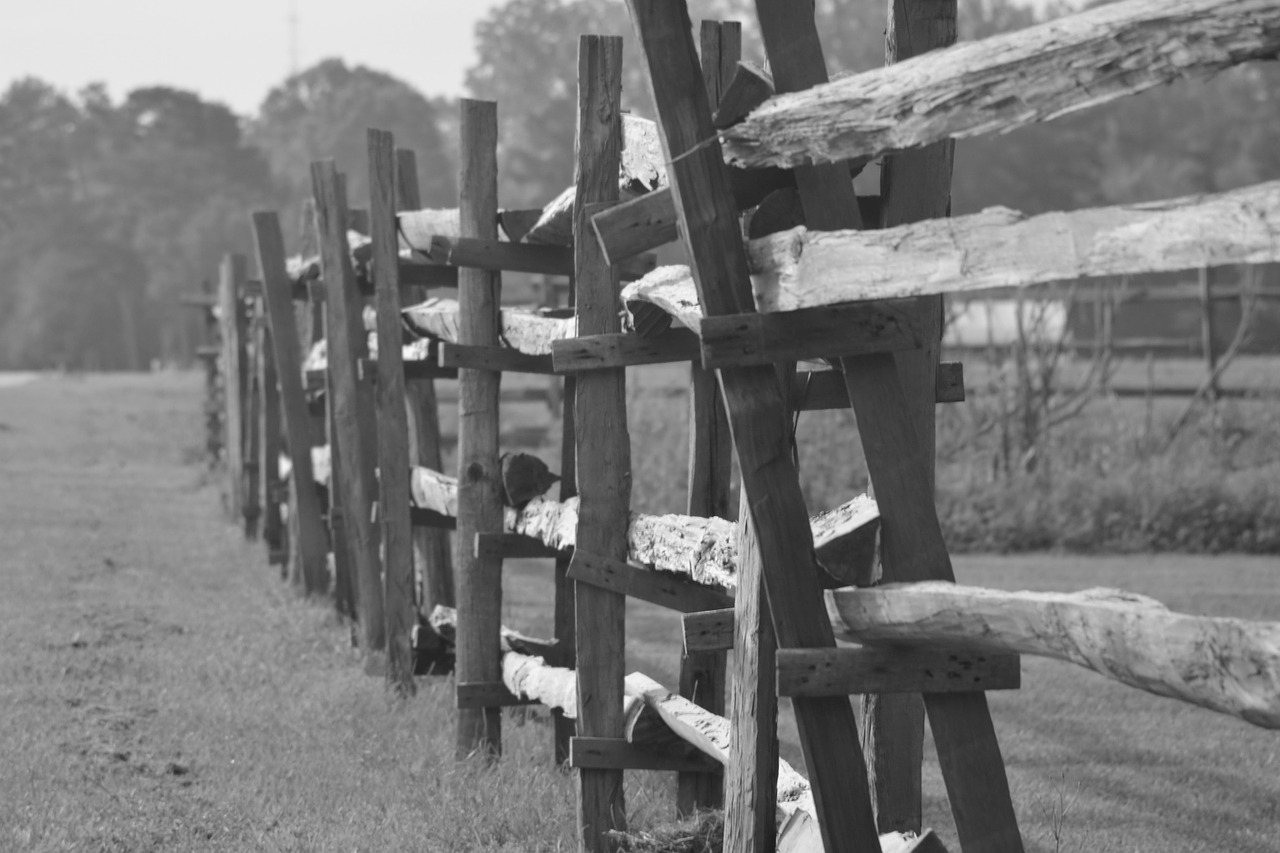 wood fence splitrail fence rural free photo