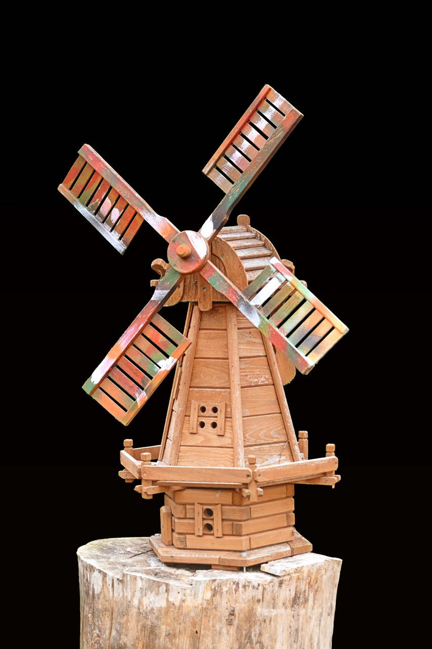 wood model windmill mill free photo