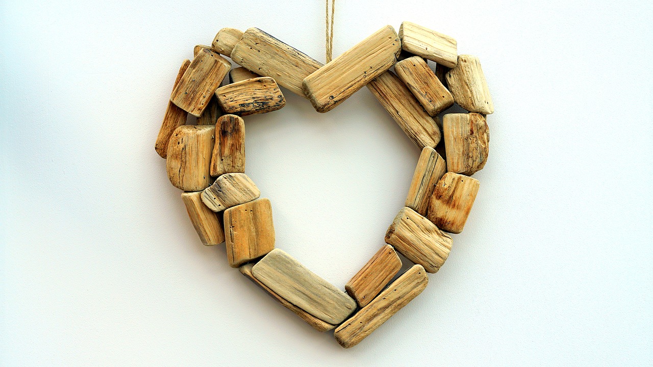 wooden heart love free photo