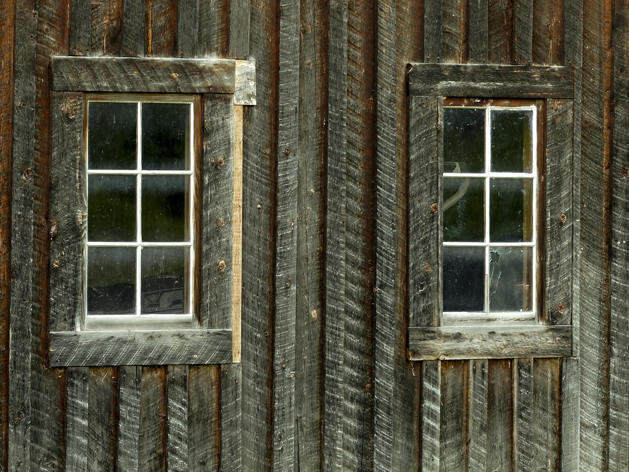 wooden building windows free photo