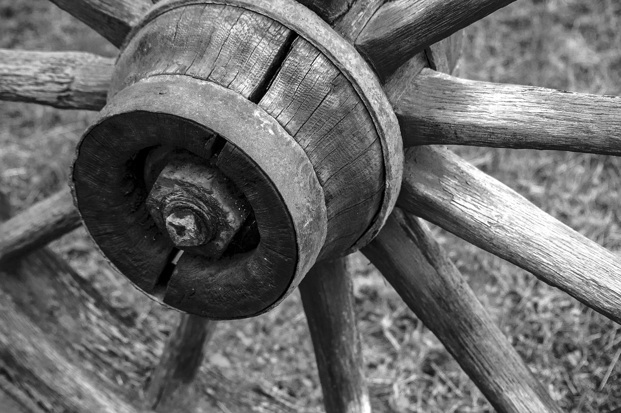 wooden wheel wagon free photo