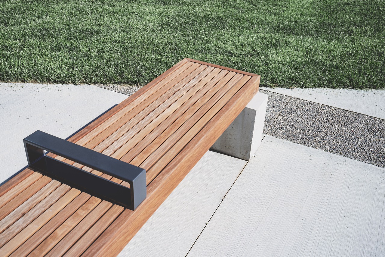 wooden bench outdoor free photo