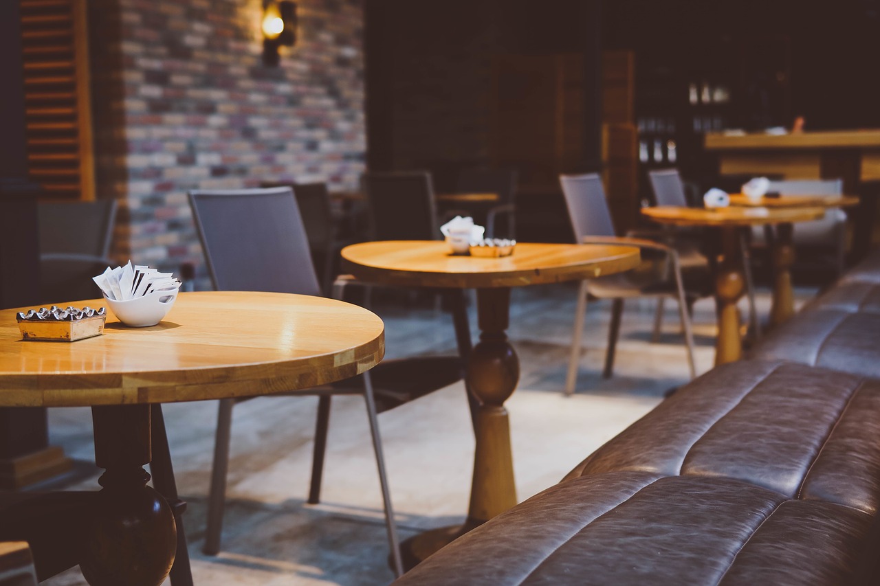 wooden table coffeehouse free photo