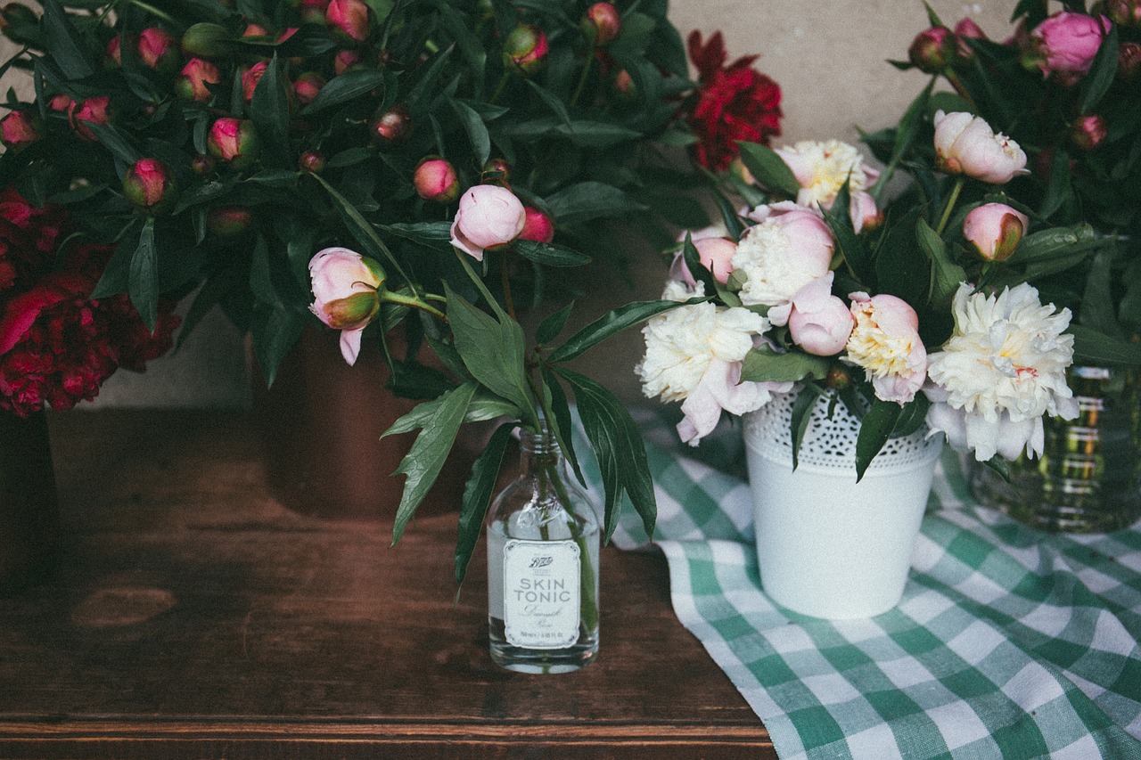 wooden table green free photo