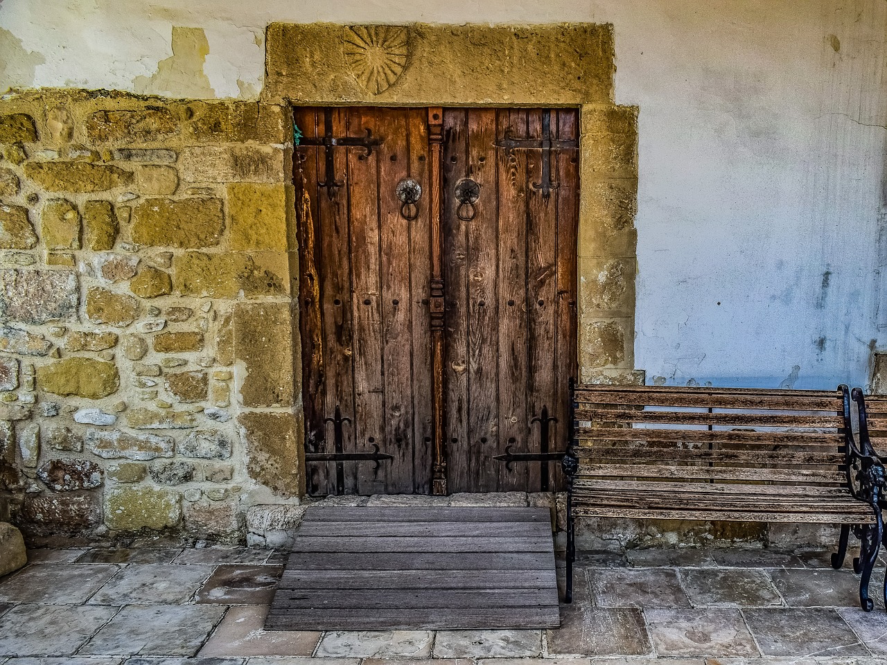 wooden  door  wall free photo