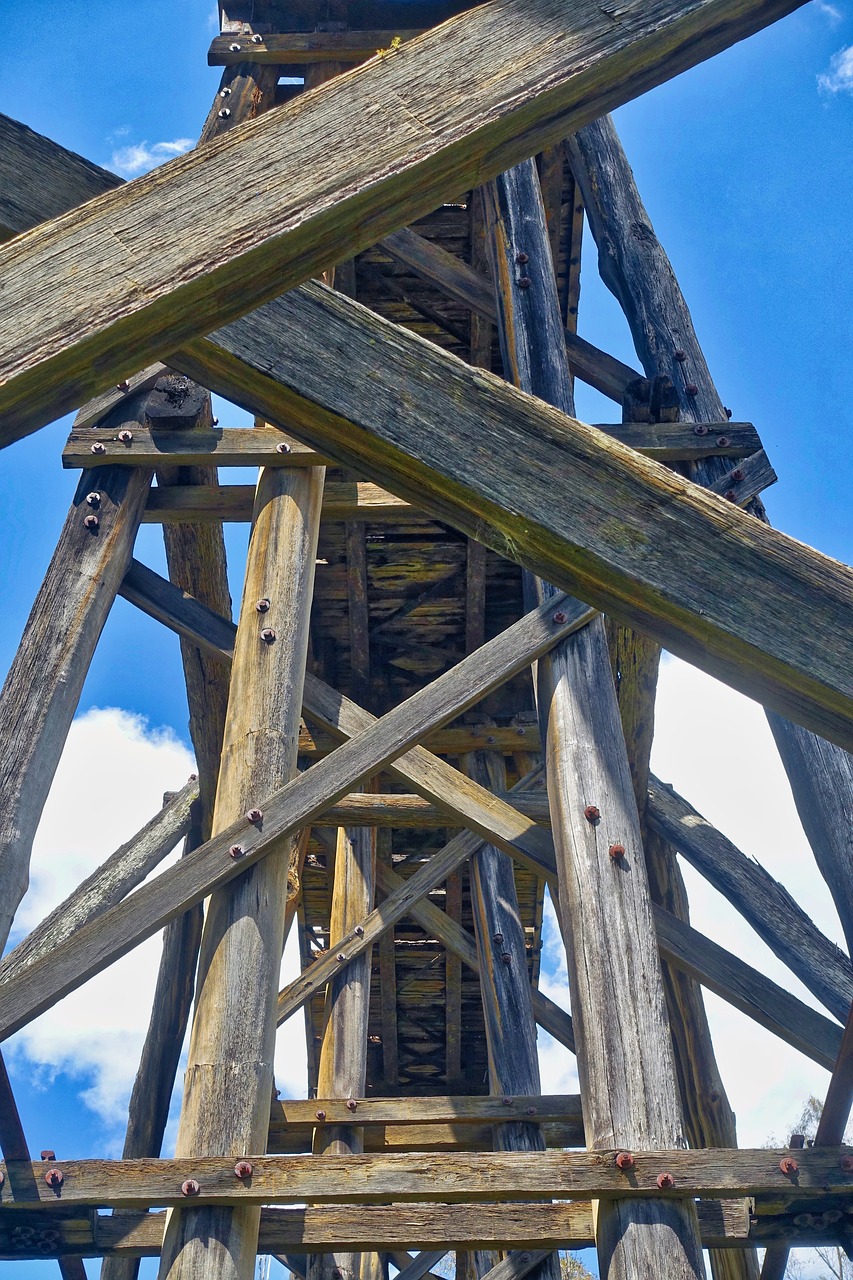 wooden  architecture  trestle free photo