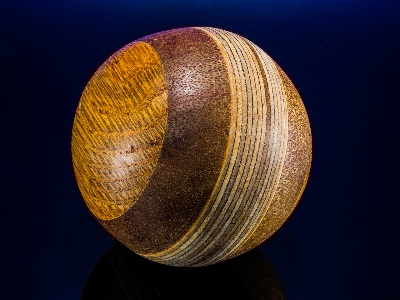 wooden ball turned hand labor free photo