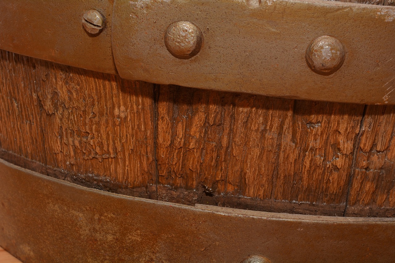 wooden barrel close old free photo