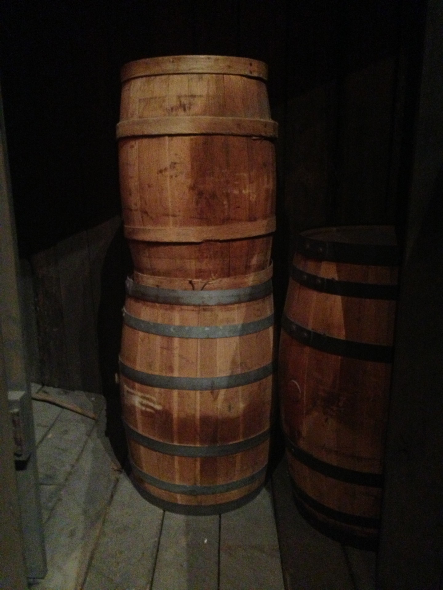 barrels wooden old free photo