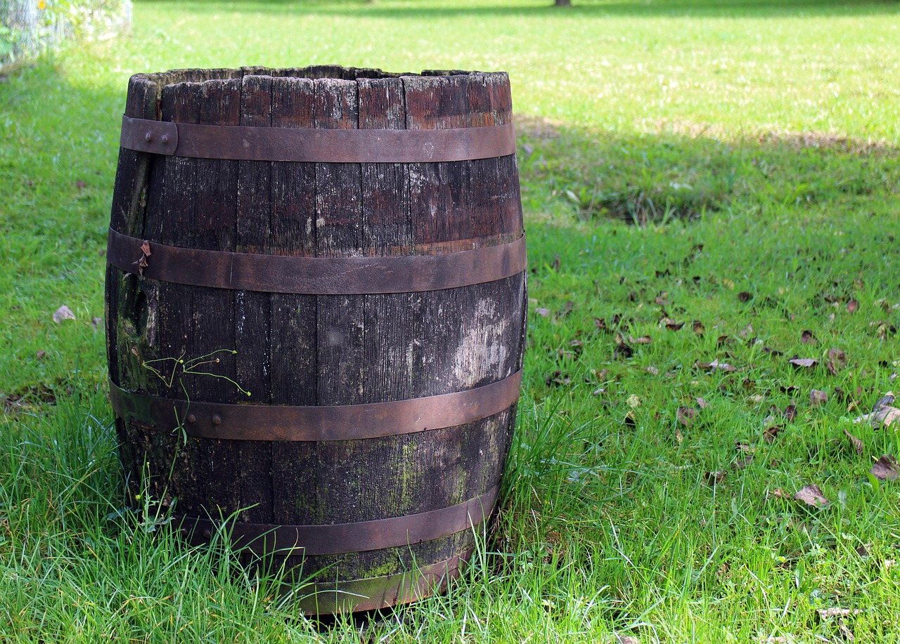 wooden barrels barrel container free photo