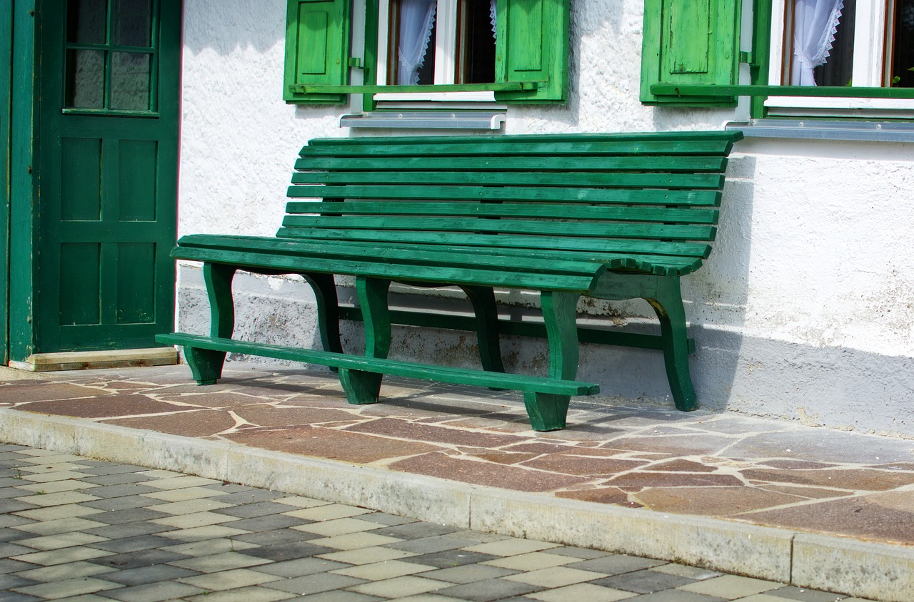 wooden bench bank bench free photo