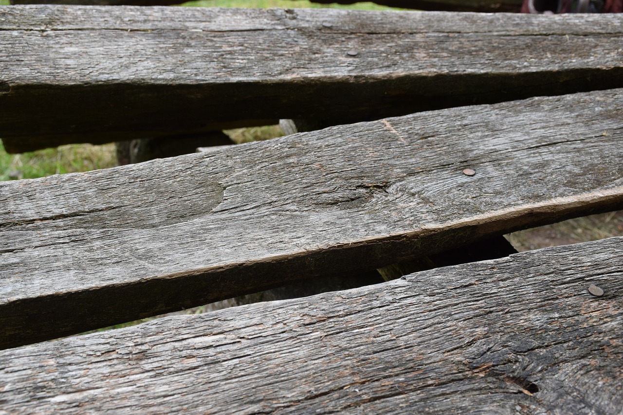 wooden bench old rustic free photo