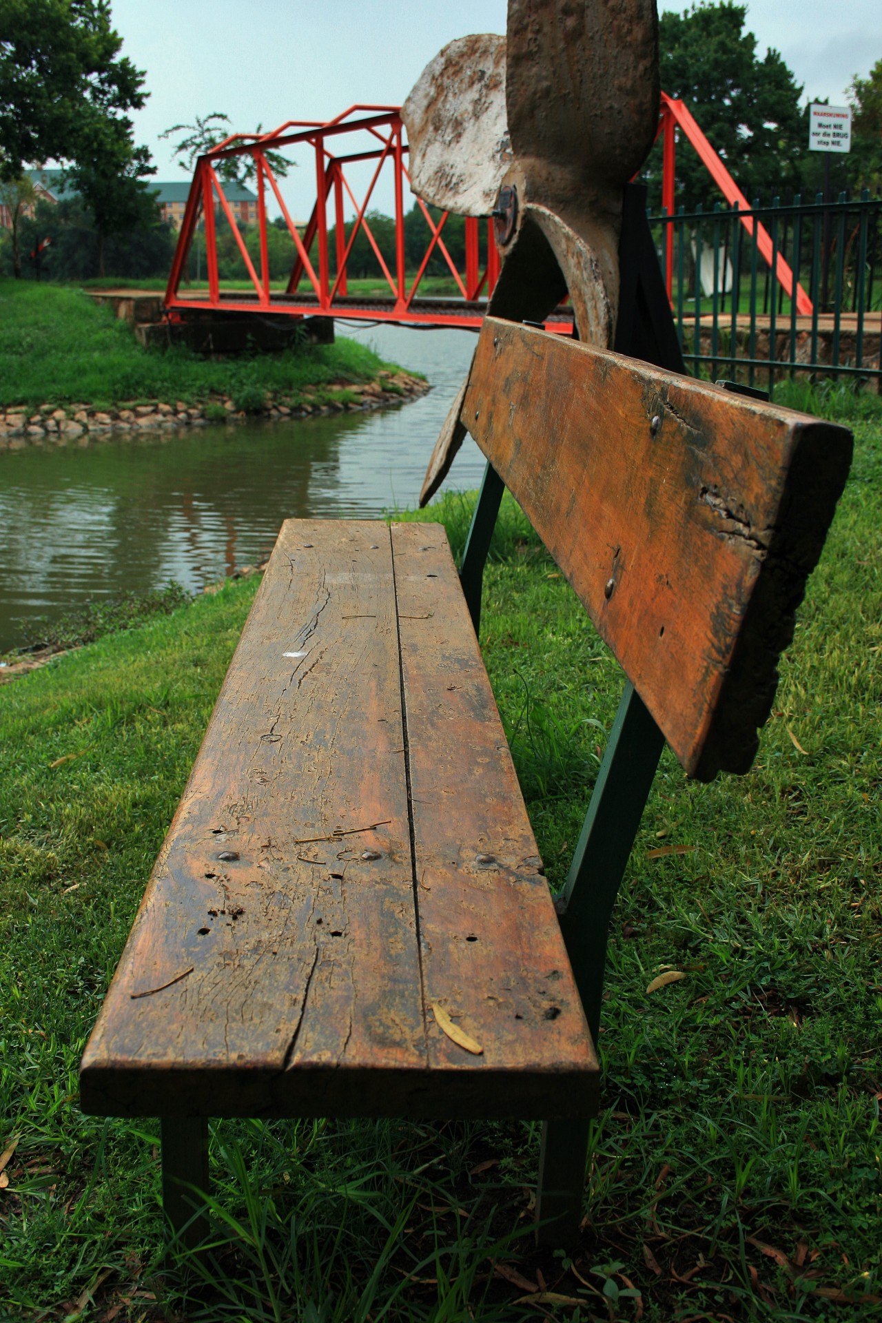 bench wooden resting place free photo