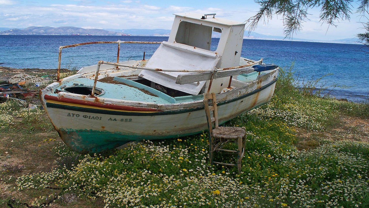 wooden boat wreck boot free photo