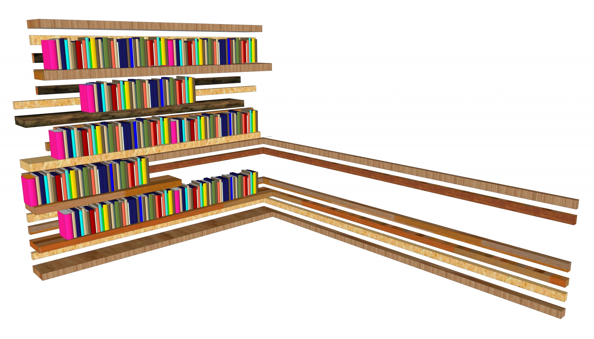 wooden bookshelves books free photo