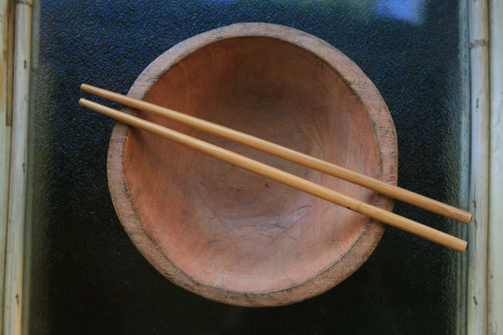 bowl round chopsticks free photo