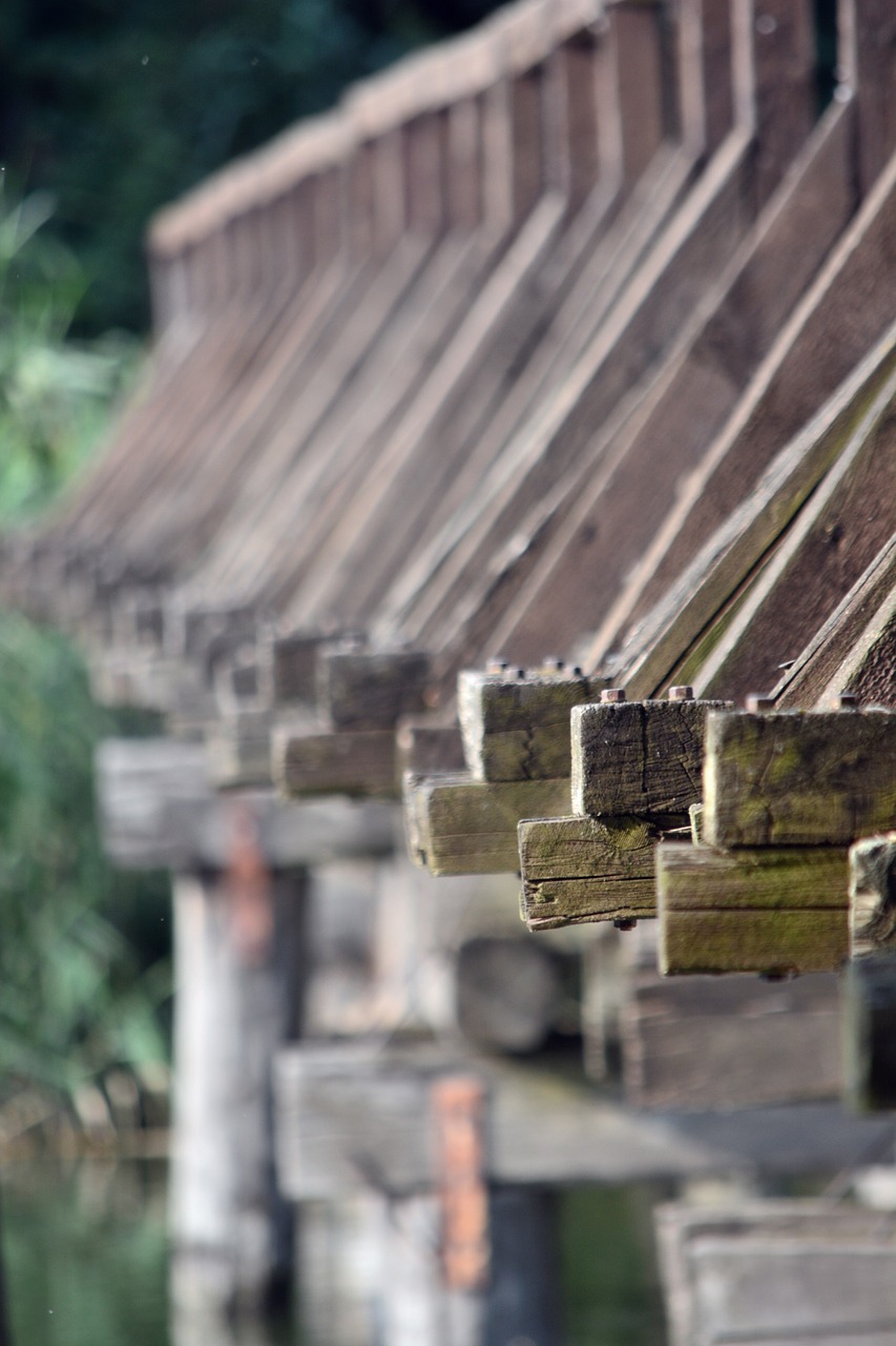 wooden bridge bridge water free photo