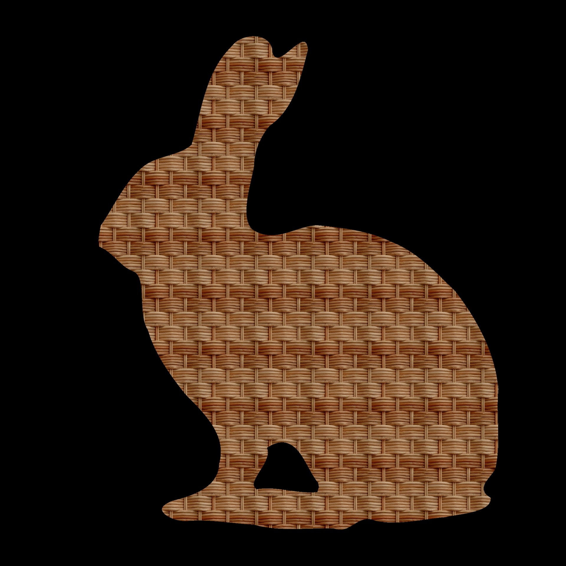 rabbit bunny silhouette free photo