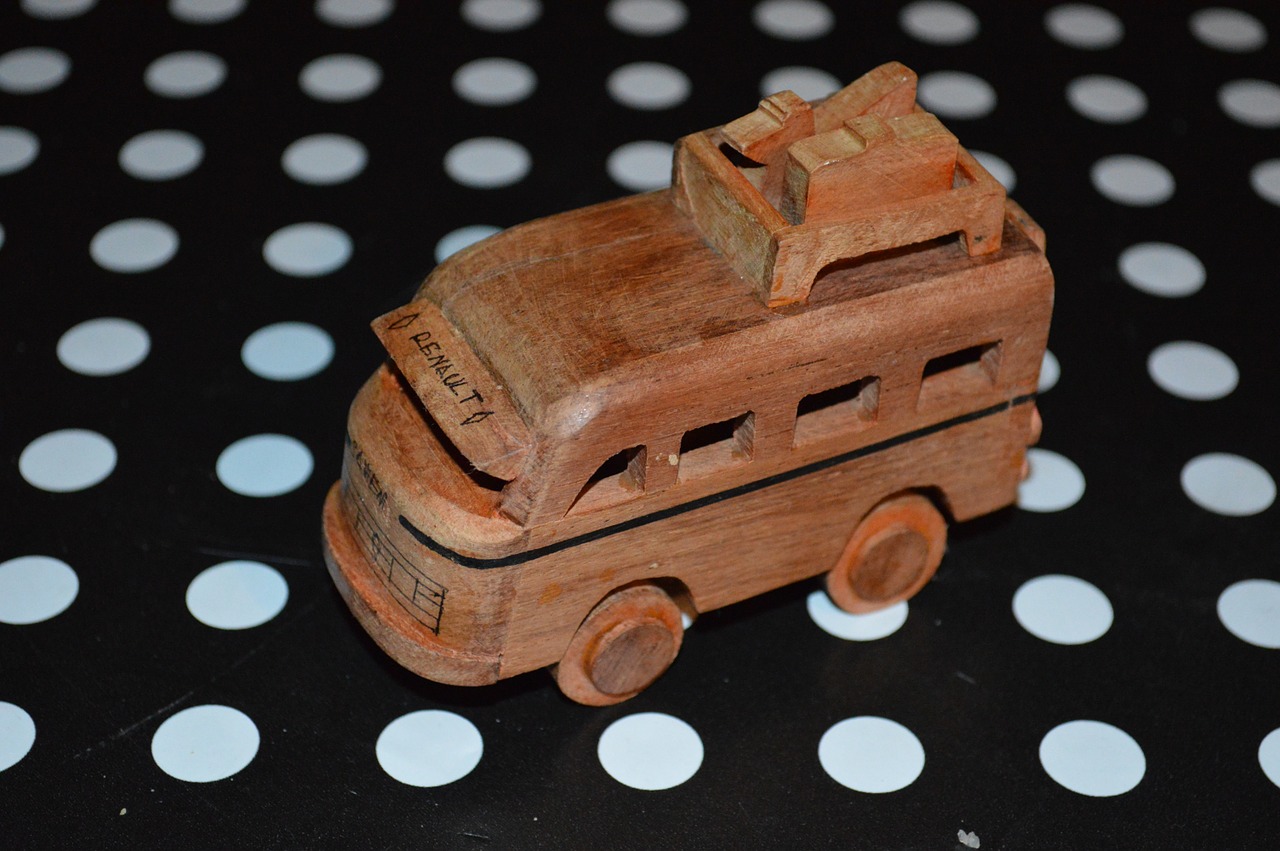 wooden car miniature wood free photo