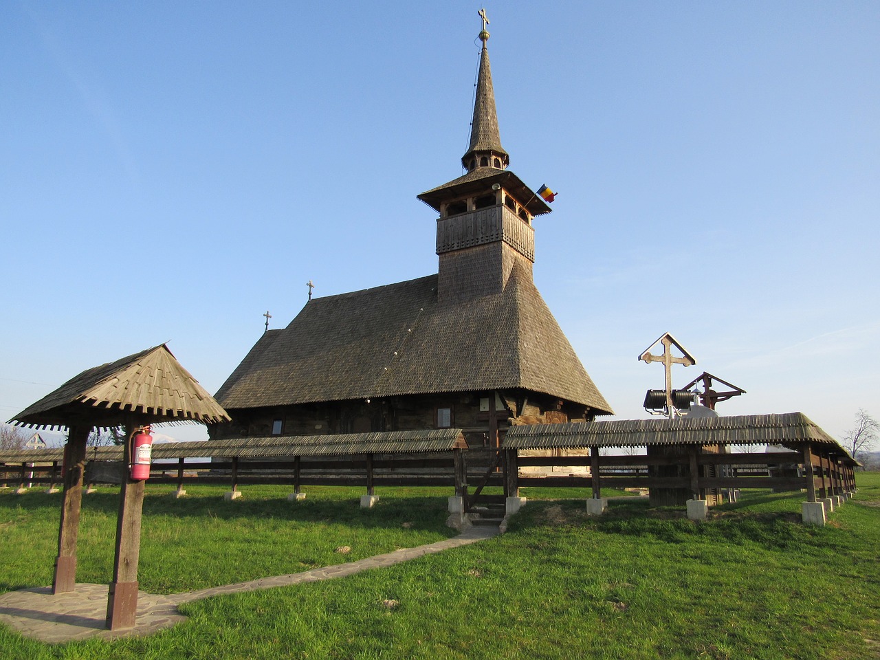 wooden church cucuceni transylvania free photo