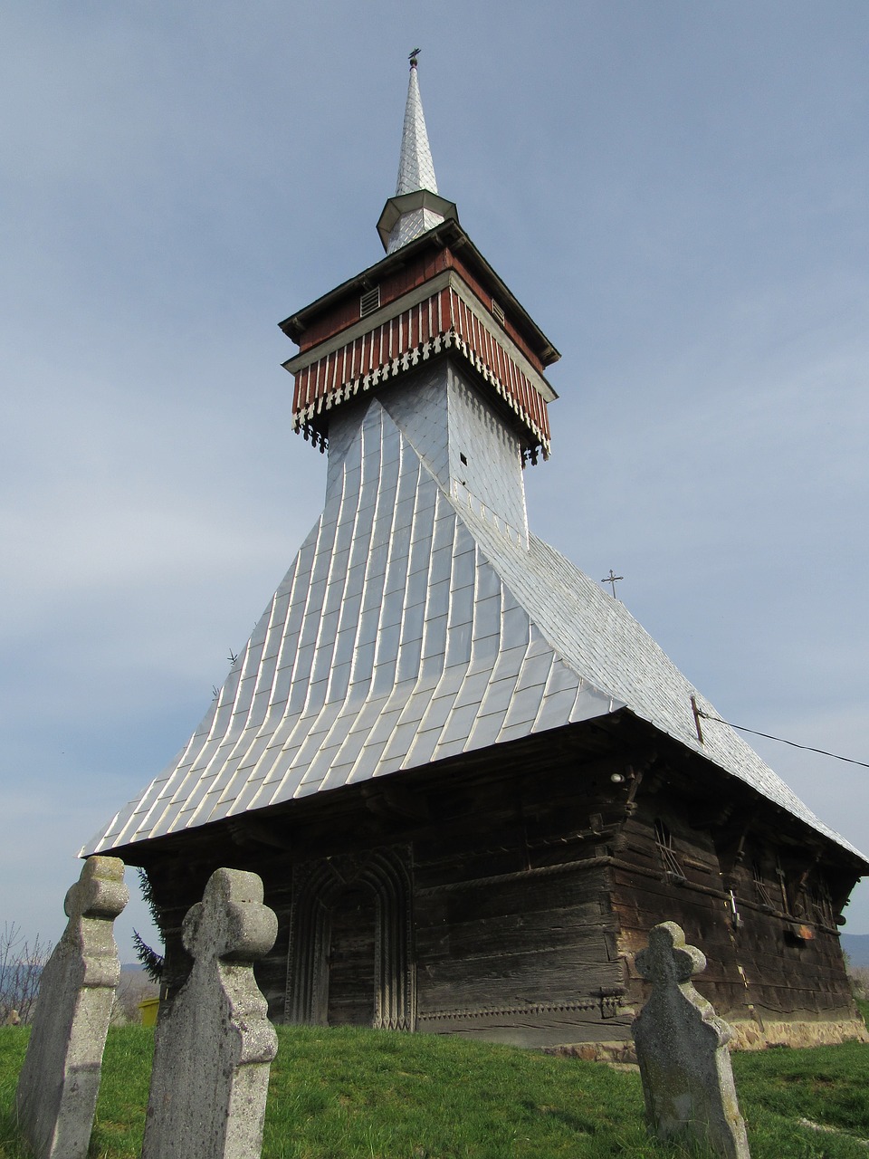 wooden church bradet transylvania free photo