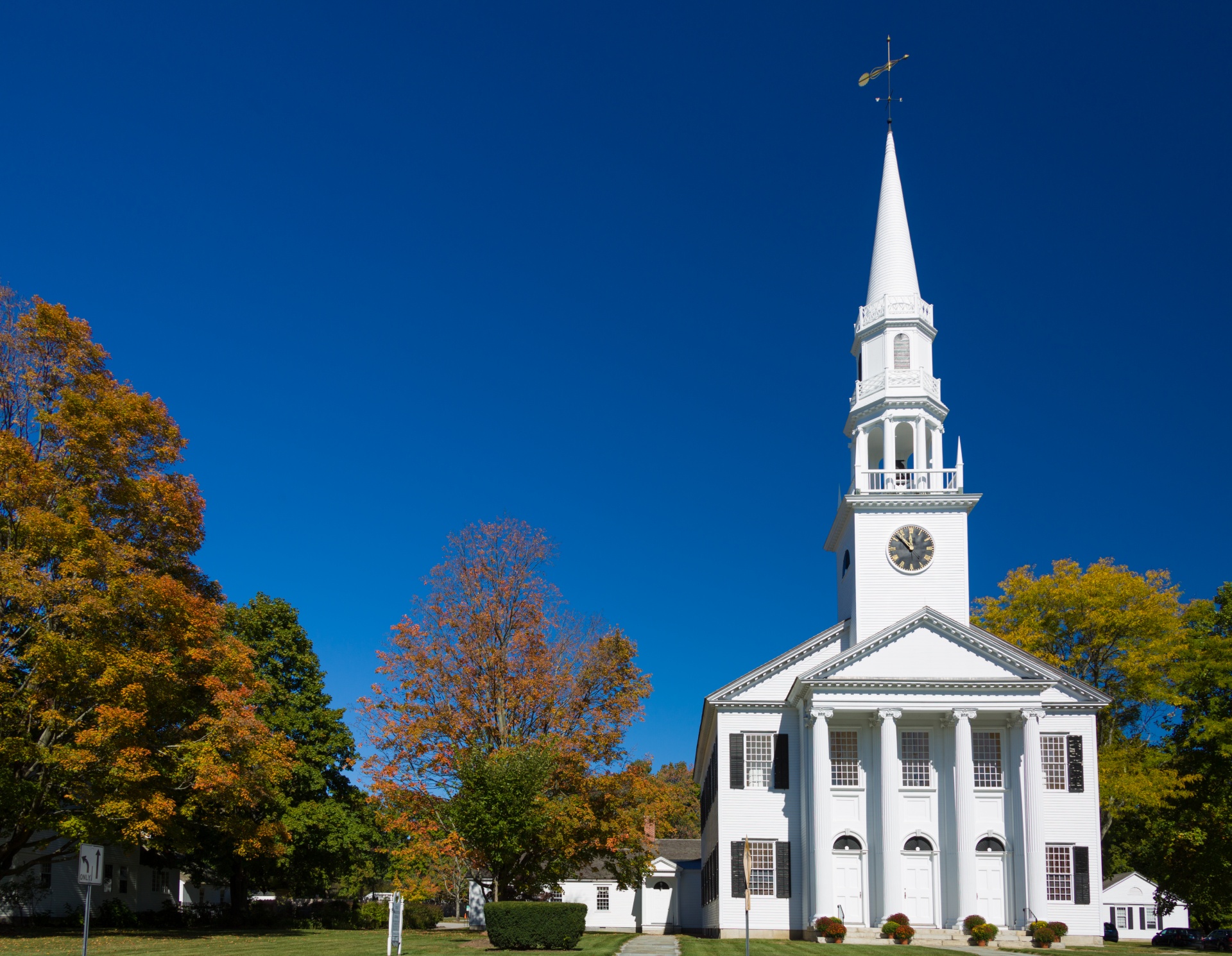 american architecture autumn free photo