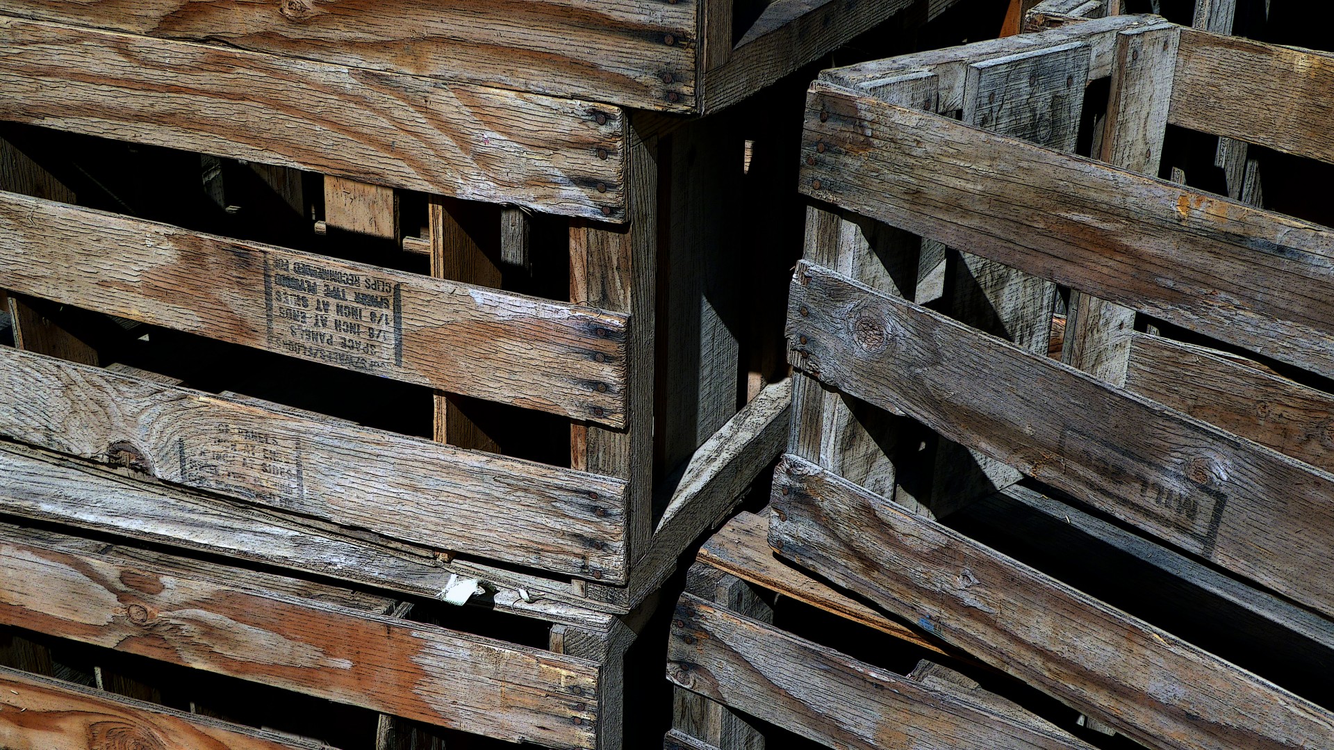 crates wooden texture free photo