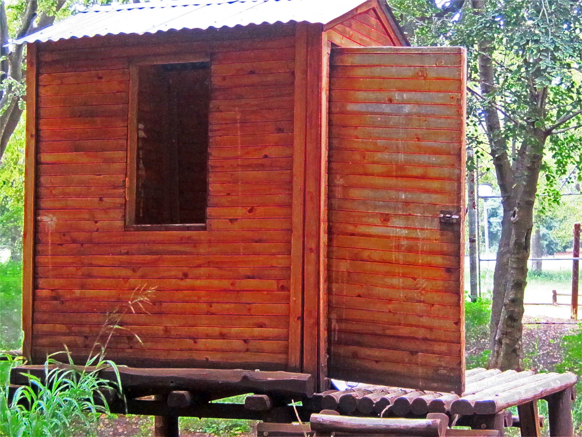 hut cubicle cabin free photo