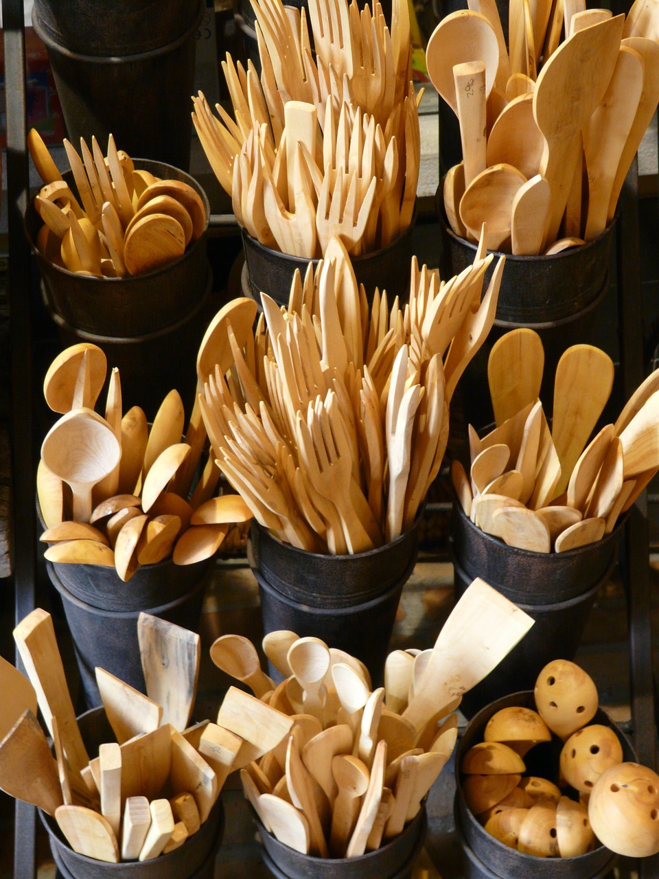 wooden cutlery cutlery wood free photo