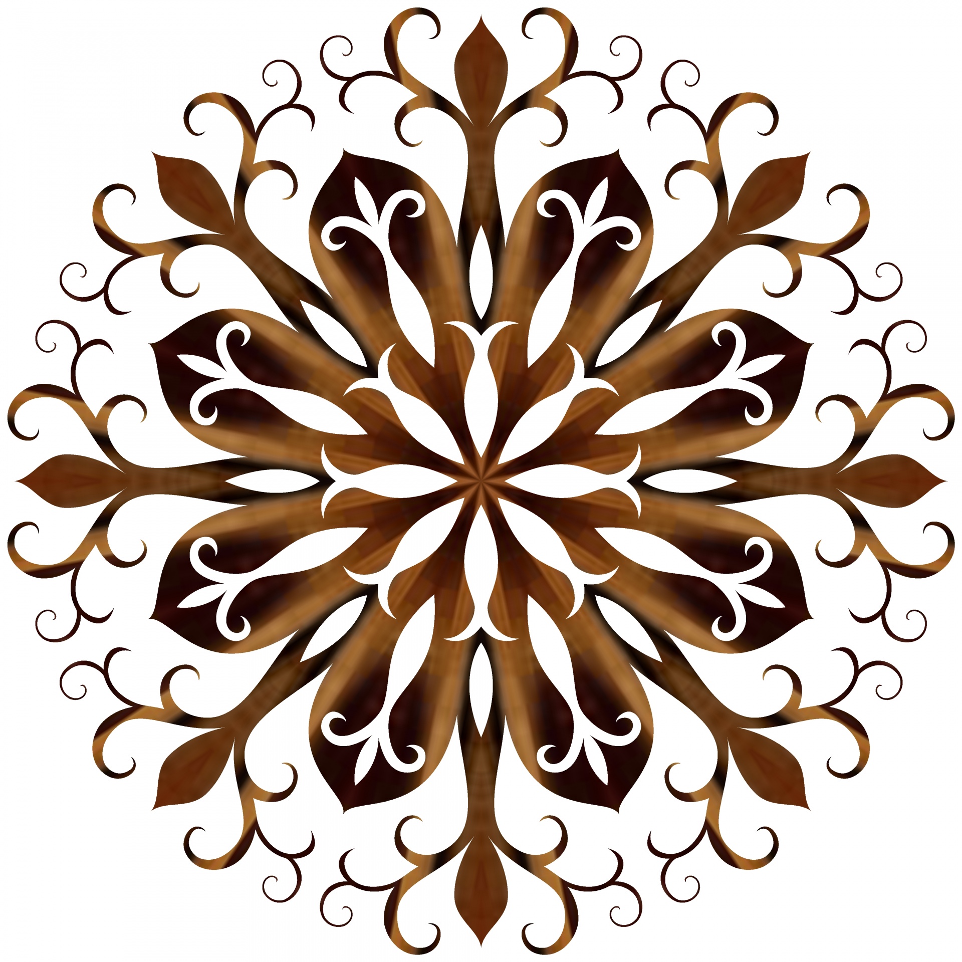 wooden filigree snowflake free photo